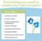 Bendable Blooms Chenille Stem Flower-Making Kit Botanical Blues: Everything You Need to Make a Beautiful Floral Bouquet